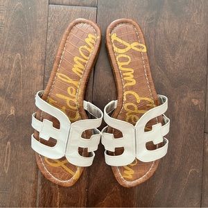 Sam Edelman Bay Slide Sandals - white. Size US 8